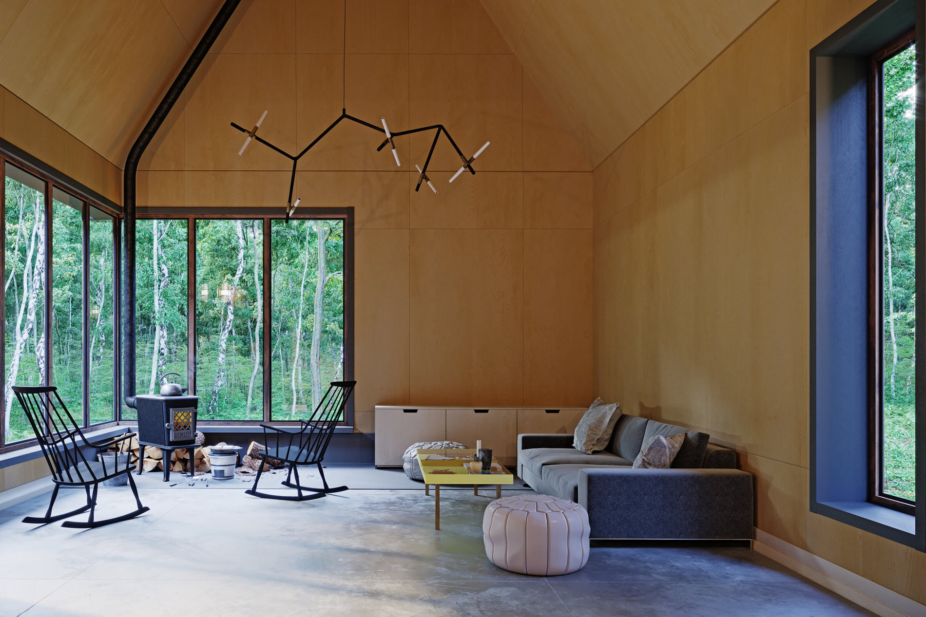 Dessin d'une maison d'architecte