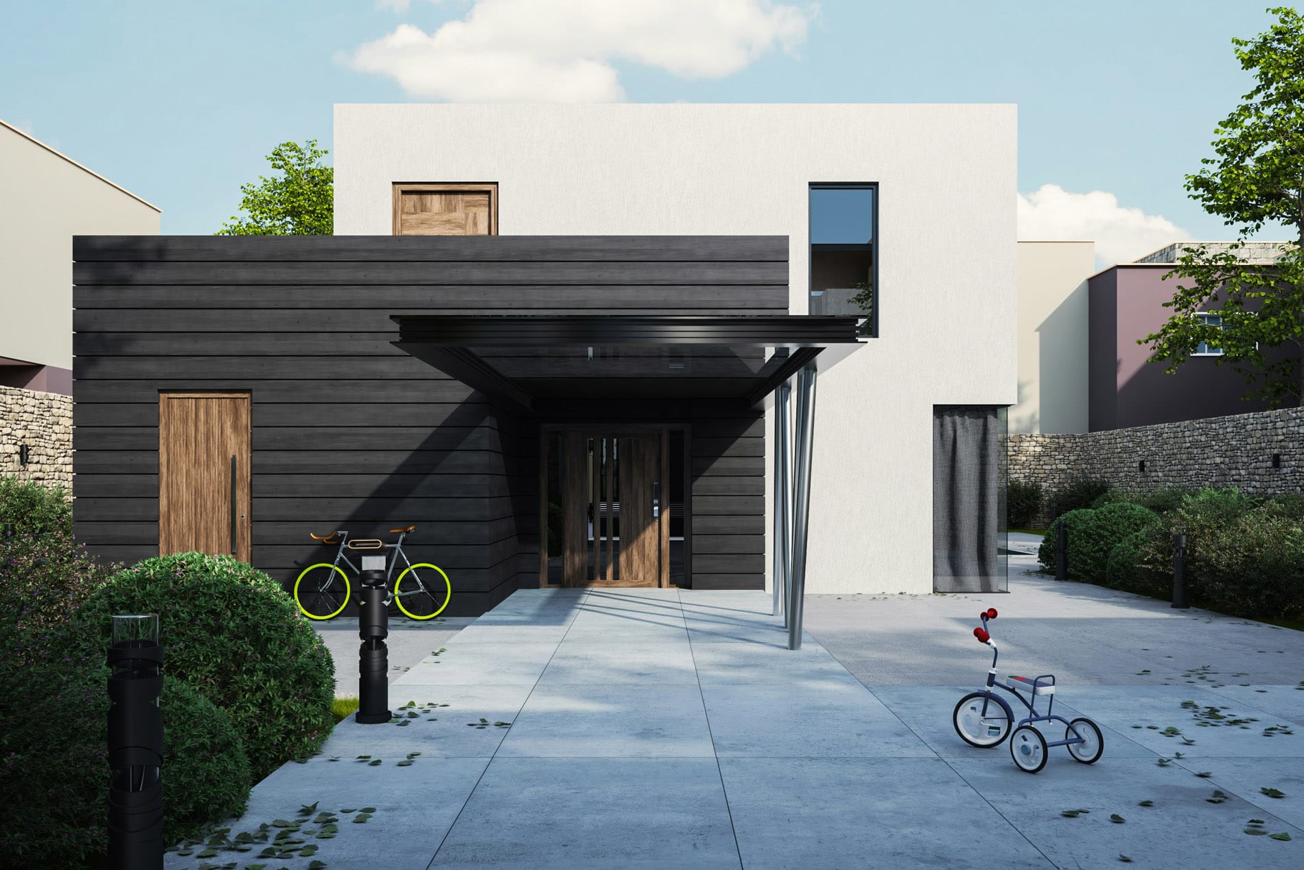 Une photo d'une maison d'architecte pour illustrer le blog d'Amandine Riss Architecte à Pluvigner